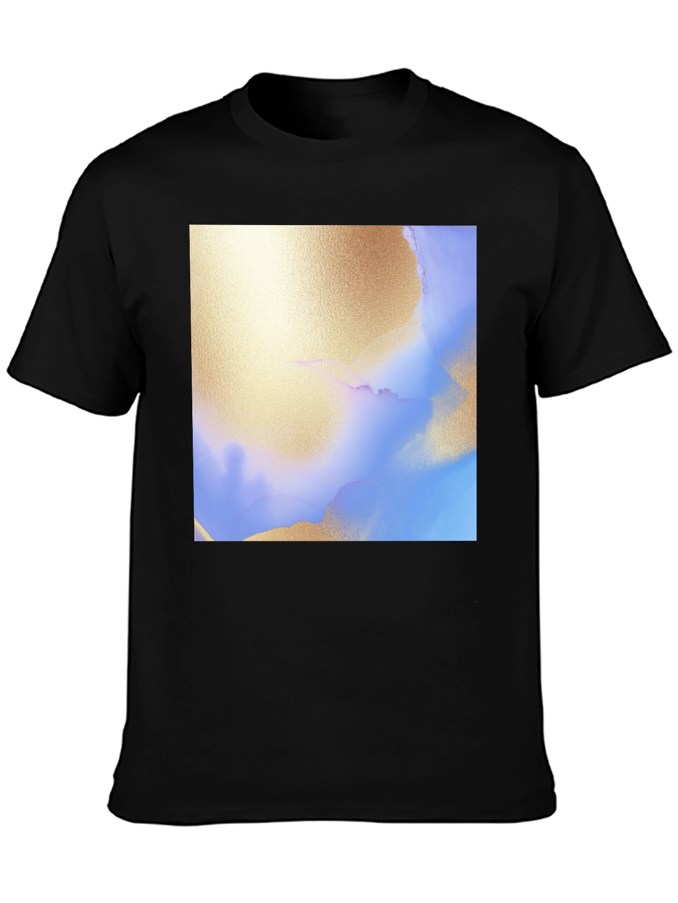 Abstract Art Print Black T-Shirt