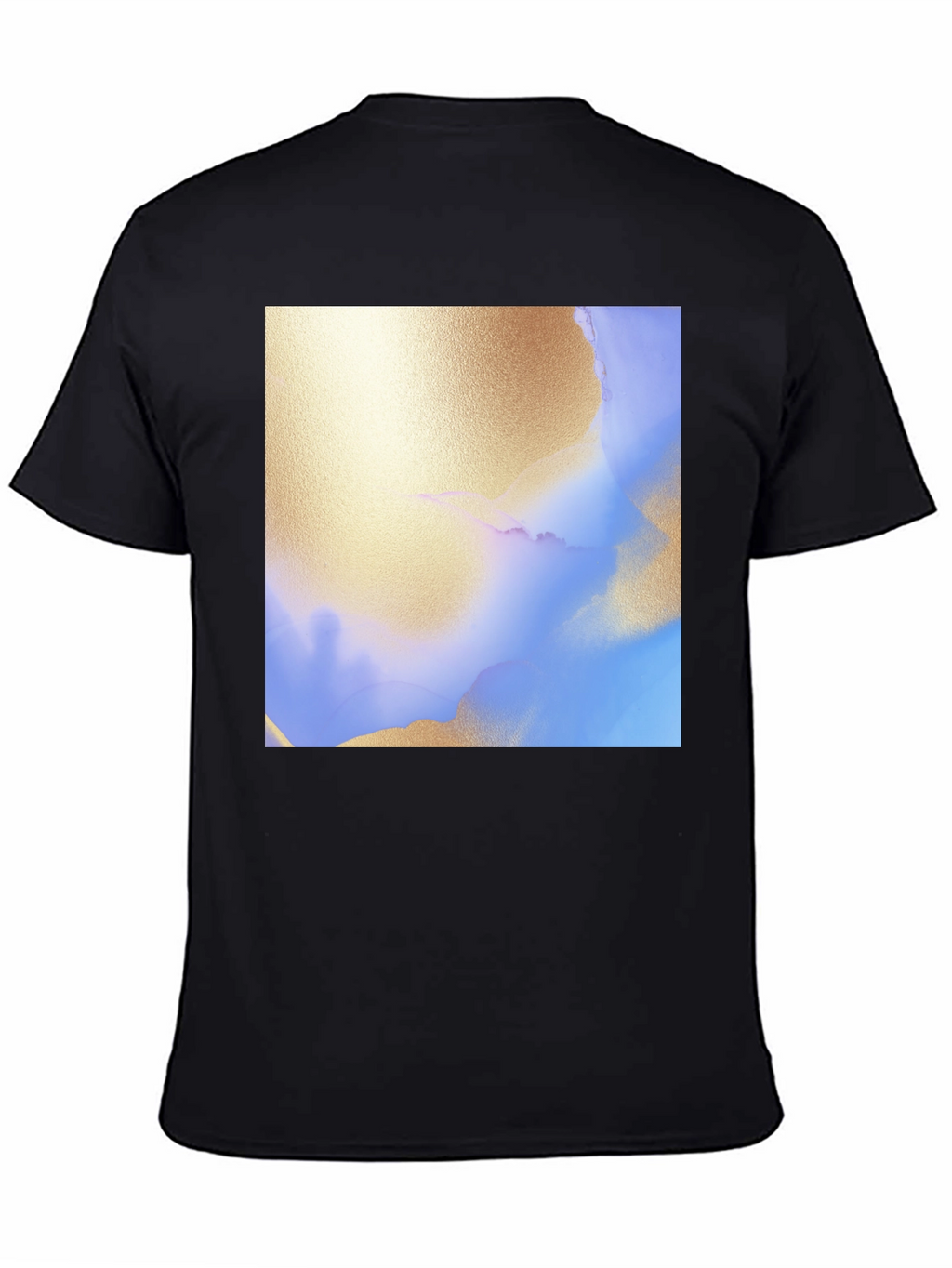 Abstract Art Print Black T-Shirt