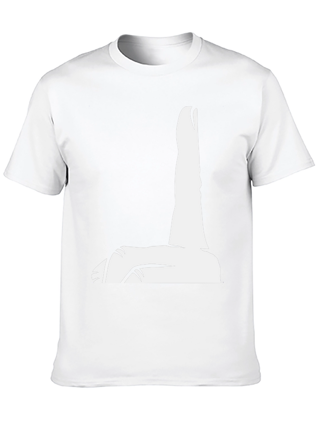 Black T-Shirt with Finger Pointing Design
