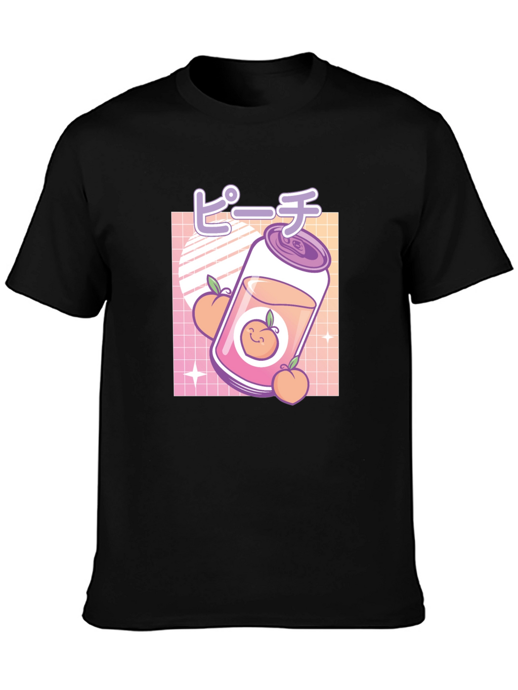 Peach Aesthetic Graphic Tee - Kawaii Style