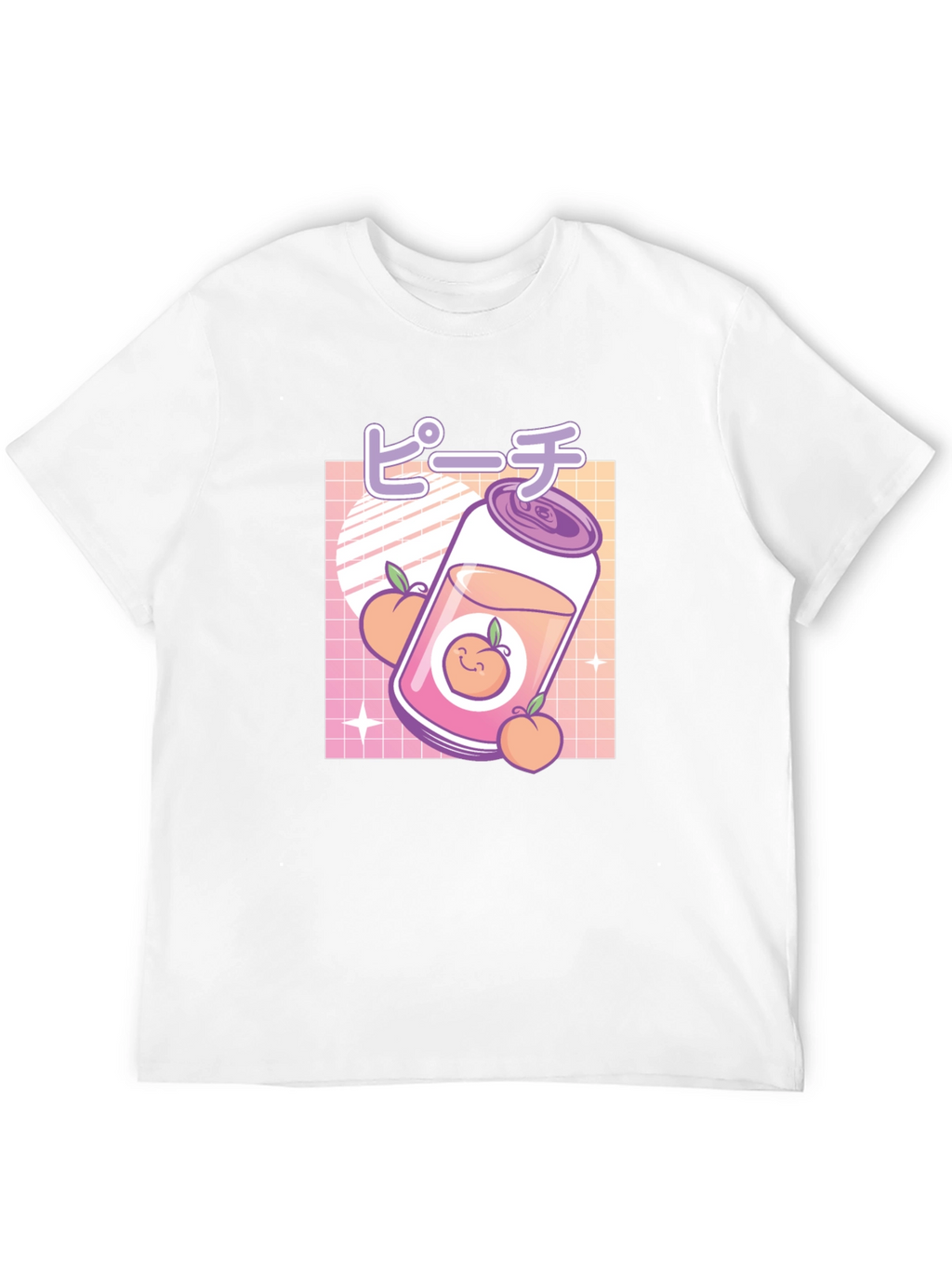 Peach Aesthetic Graphic Tee - Kawaii Style