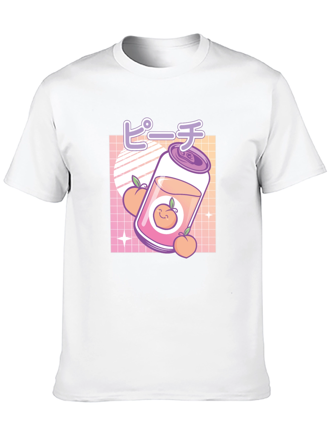 Peach Aesthetic Graphic Tee - Kawaii Style