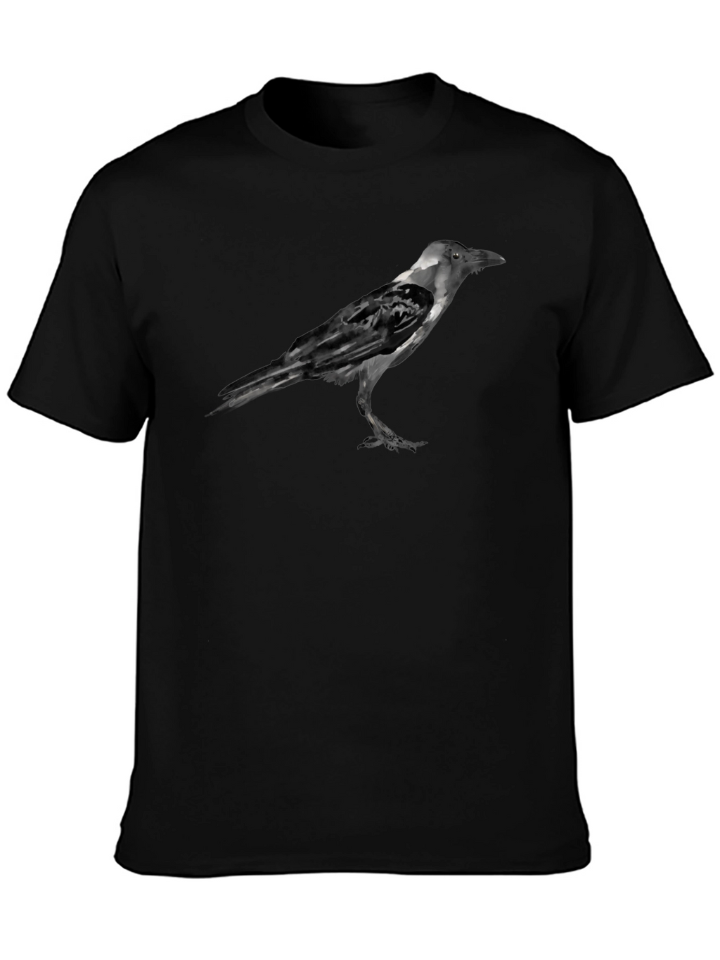 Raven Graphic Black T-Shirt