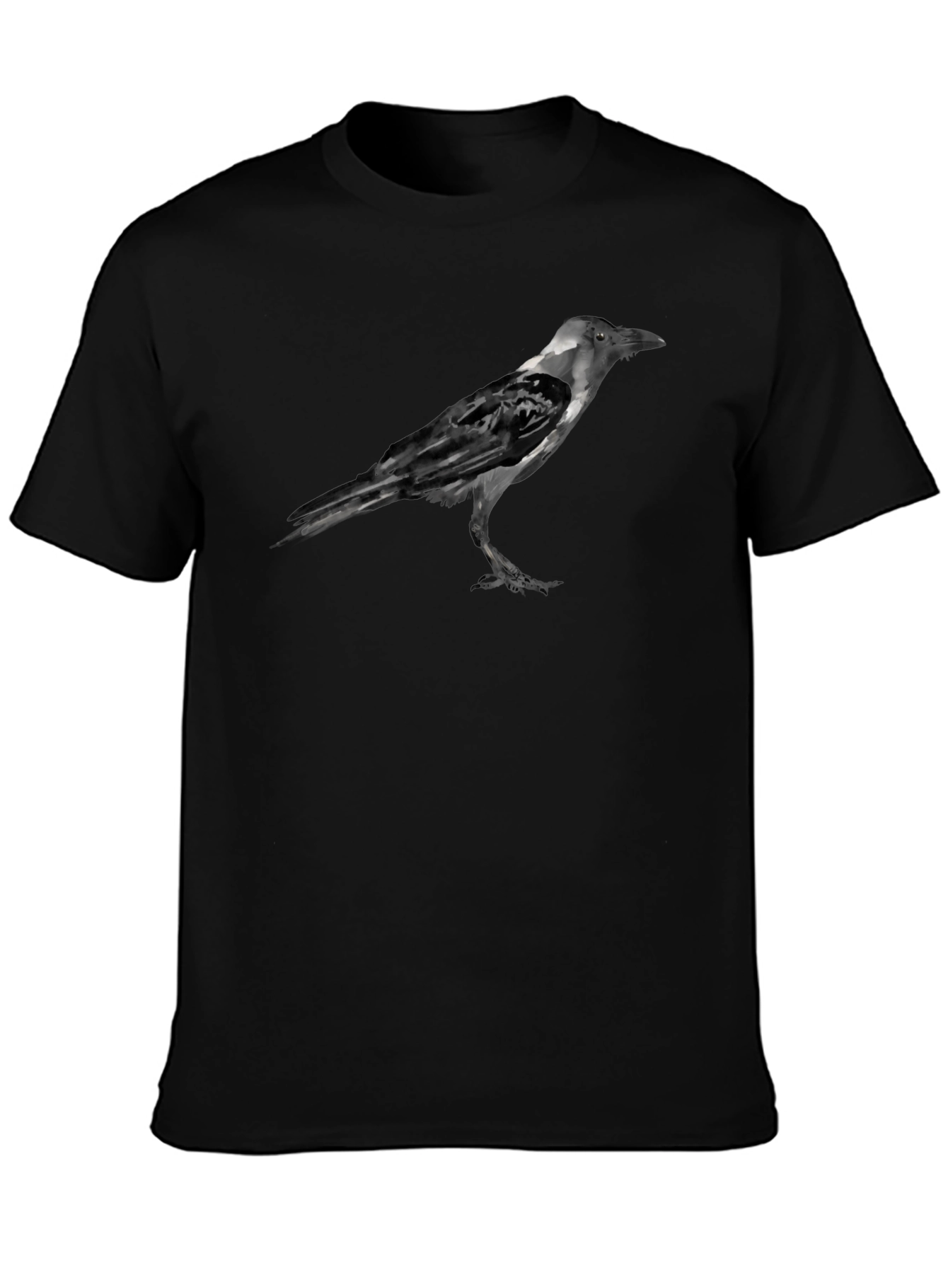 Raven Graphic Black T-Shirt