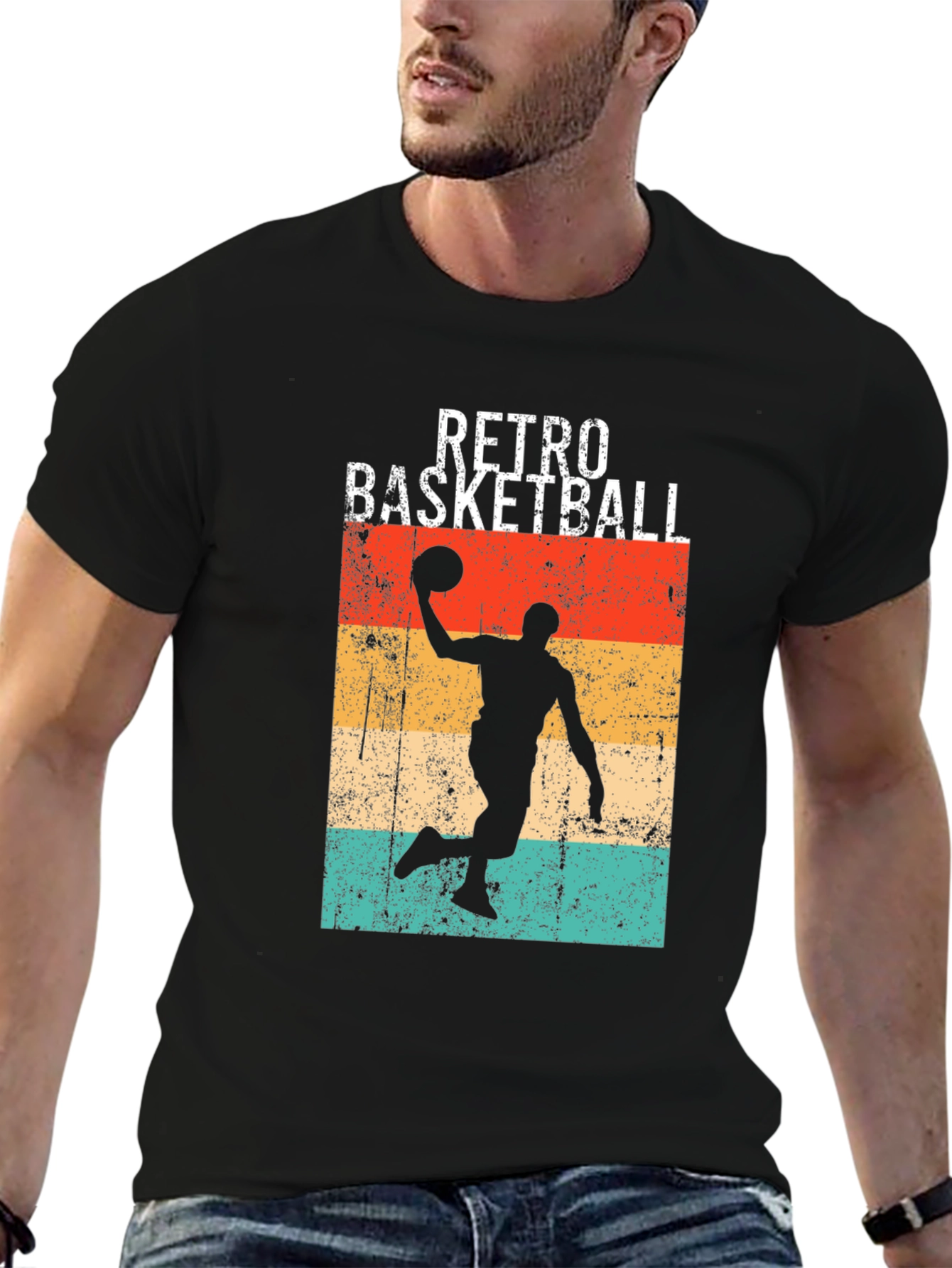 Retro Basketball T-Shirt - Vintage Style Tee
