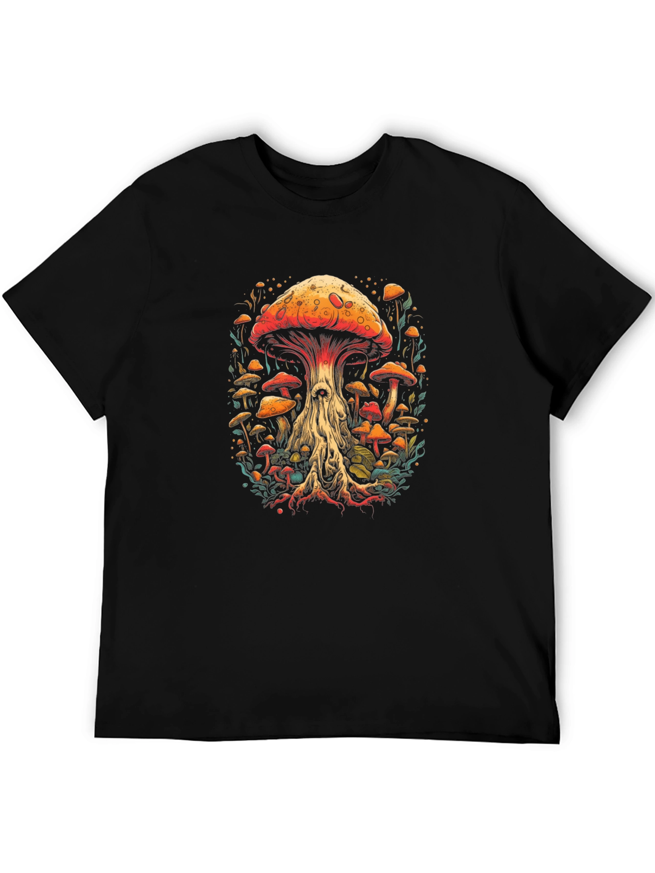 Mushroom Graphic Tee - Unique Artistic Design
