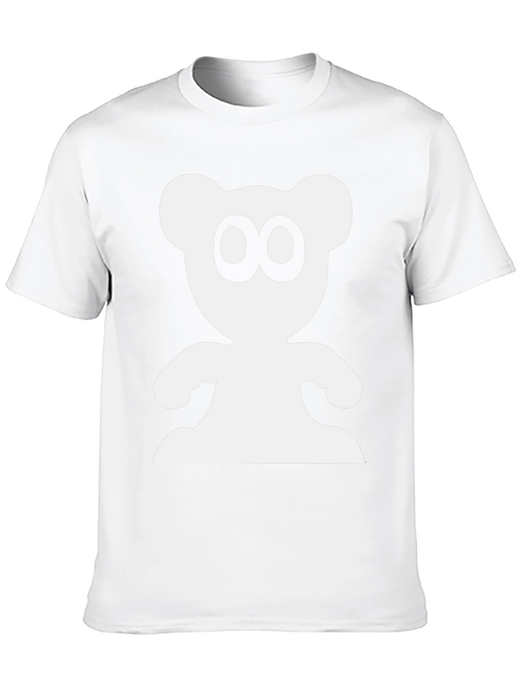 Cute Bear Graphic Black T-Shirt