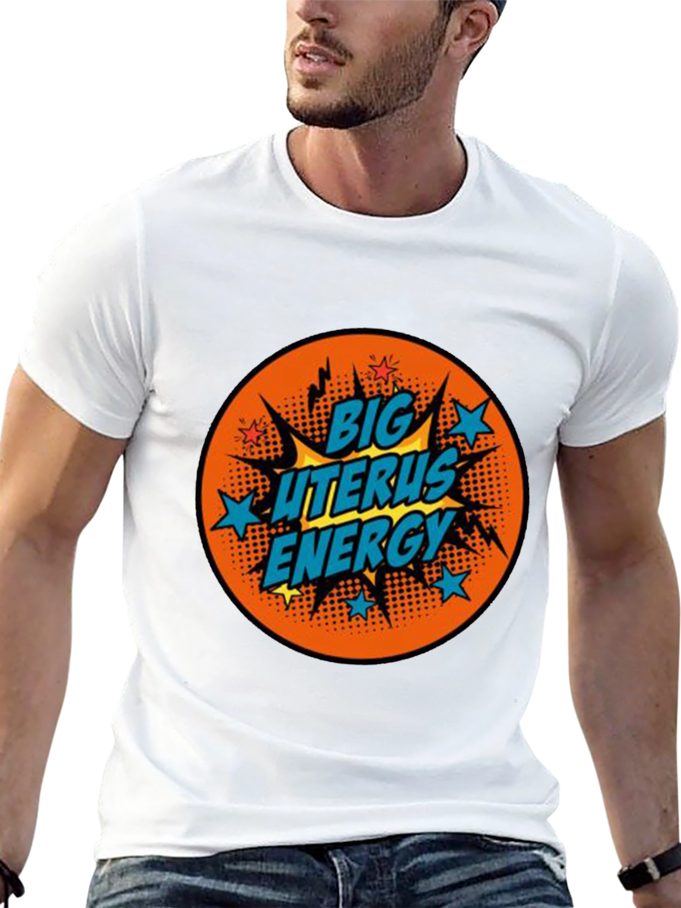 Big Uterus Energy T-Shirt - Black