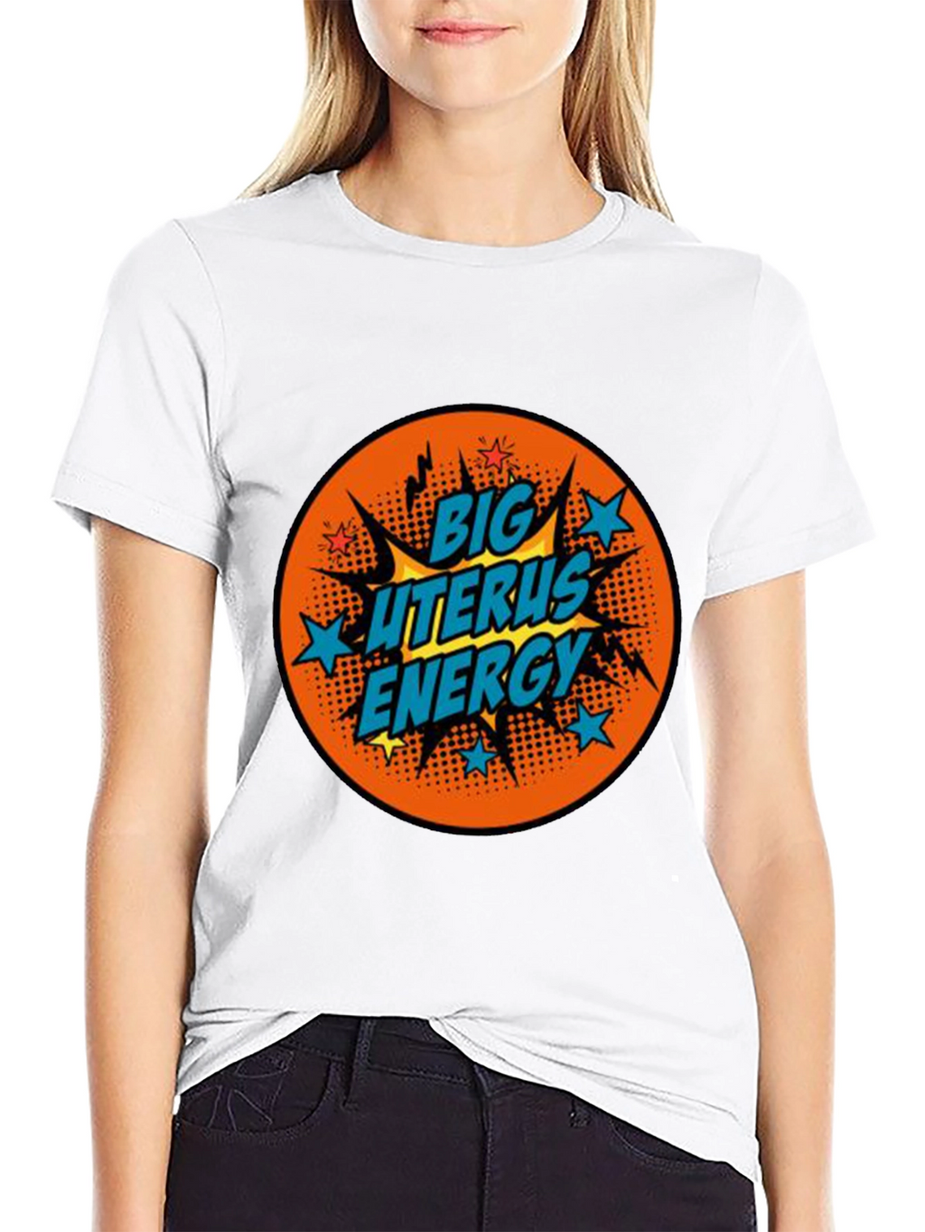 Big Uterus Energy T-Shirt - Black
