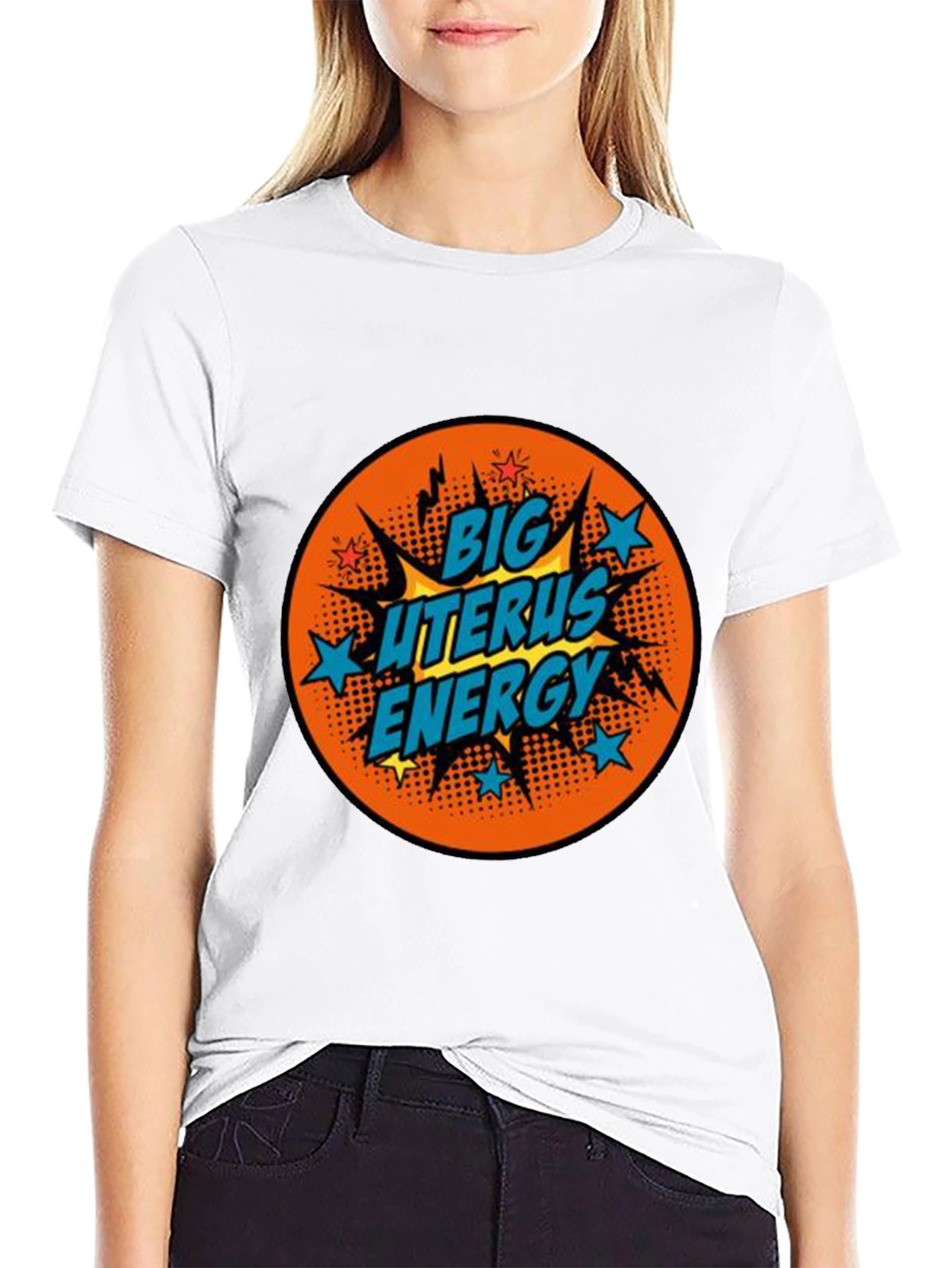 Big Uterus Energy T-Shirt - Black