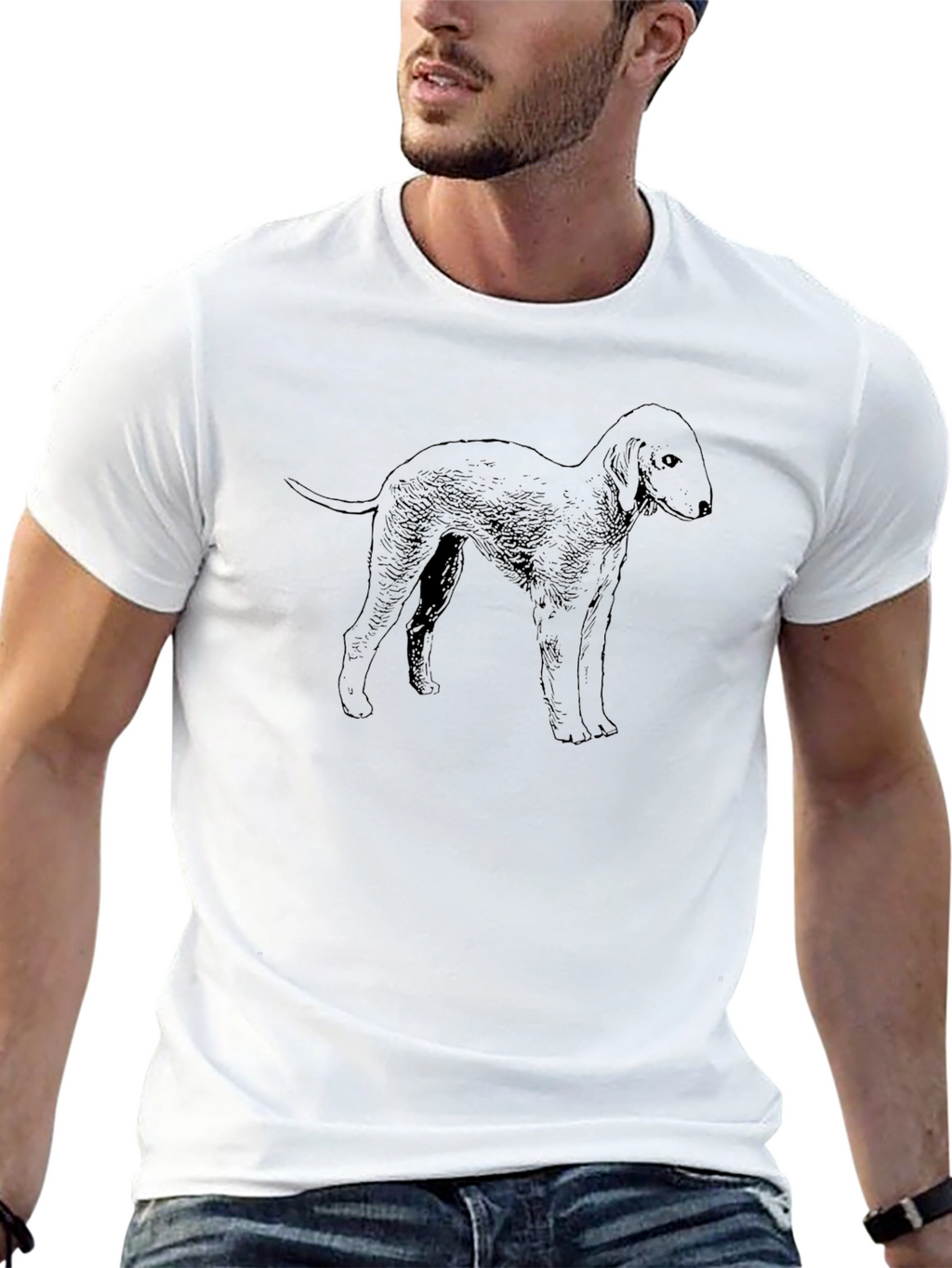 Dog Graphic T-Shirt - Classic Black
