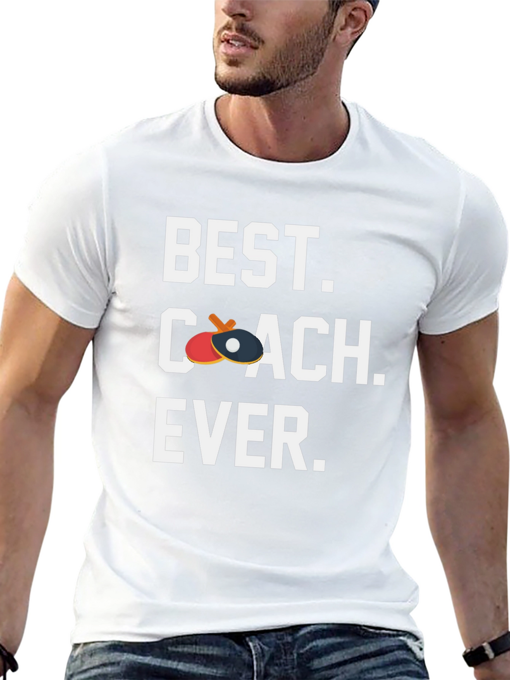 Best Coach Ever T-Shirt - Table Tennis Ping Pong