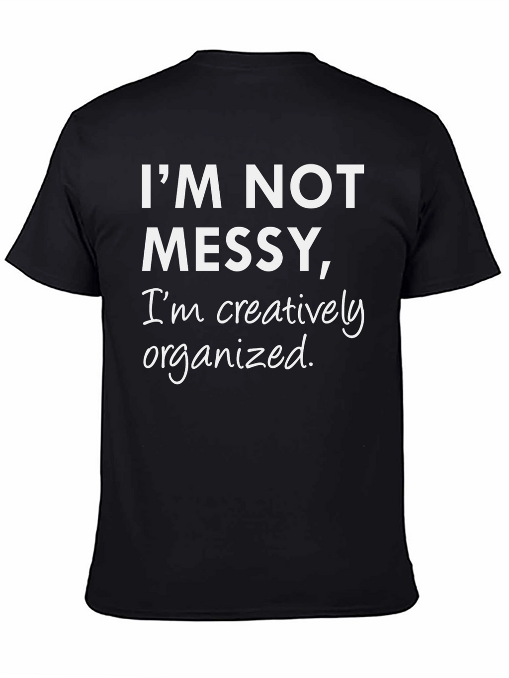 Creatively Organized Graphic T-Shirt - Black