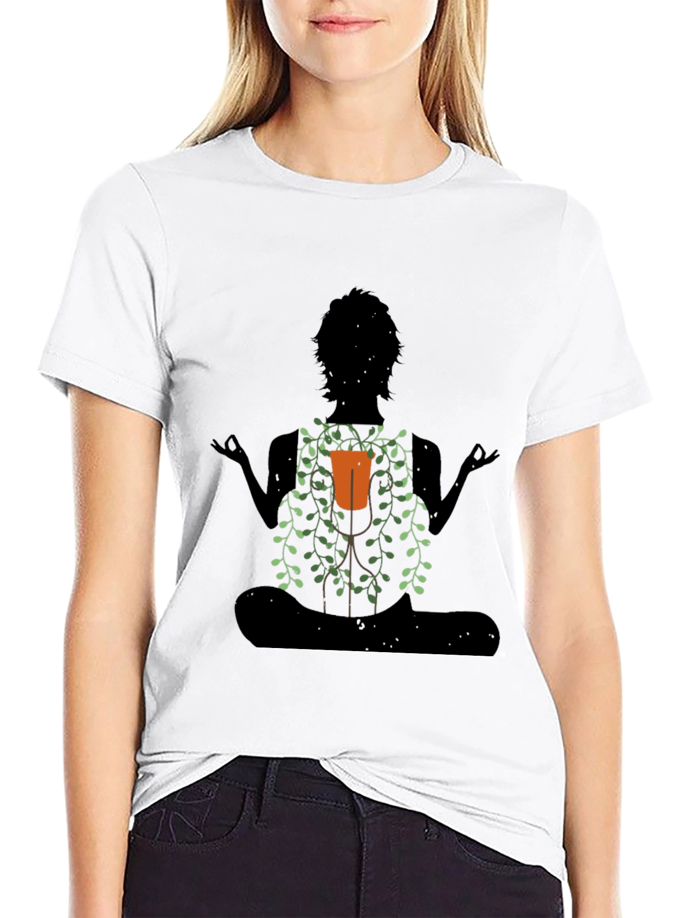 Meditating Yoga Plant Lover T-Shirt