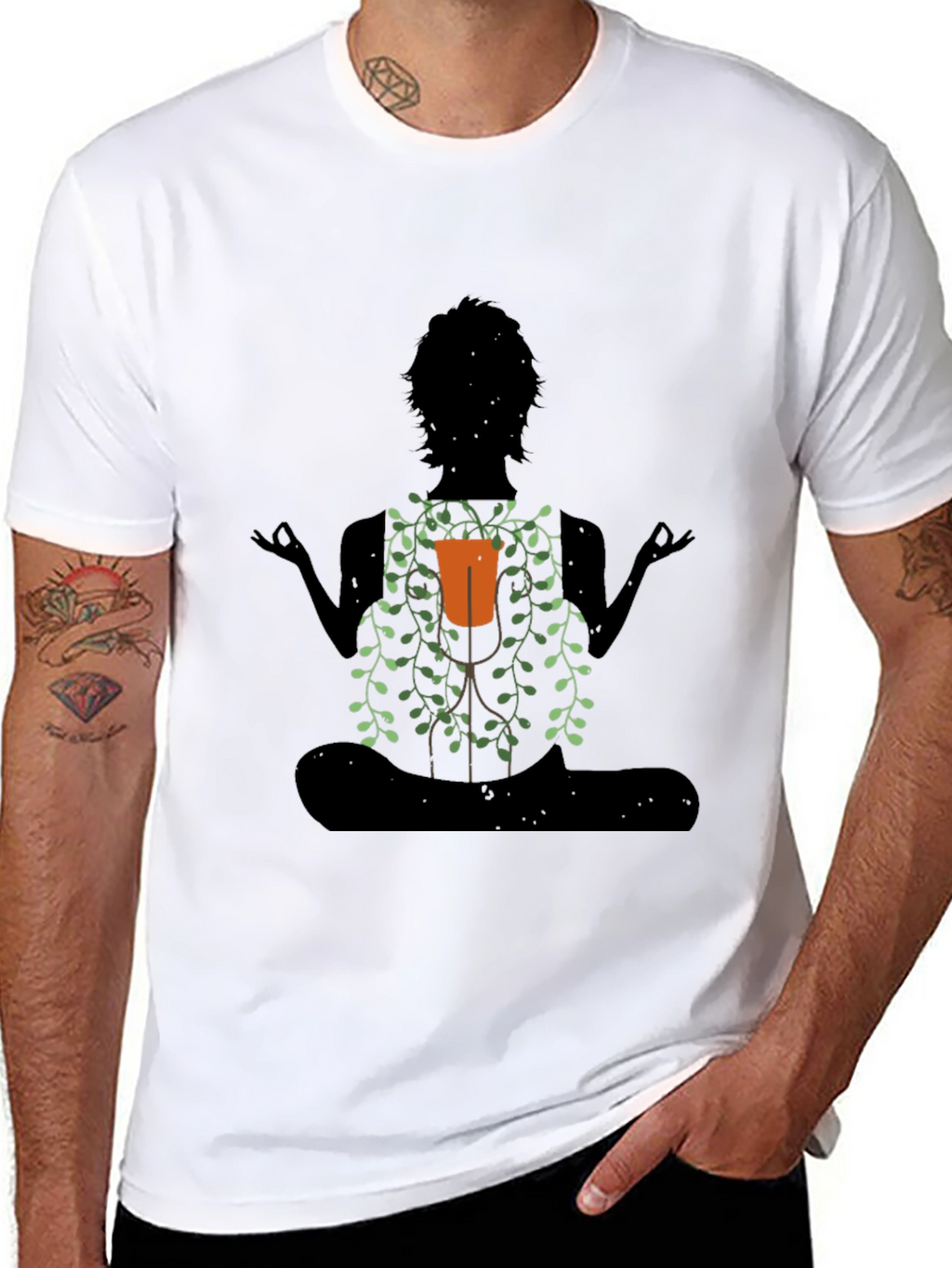 Meditating Yoga Plant Lover T-Shirt