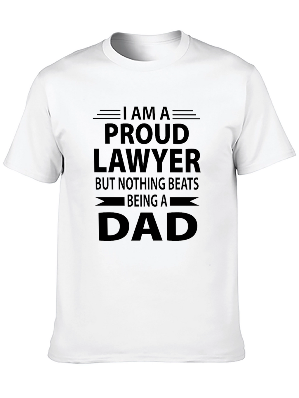 Proud Lawyer Dad Black T-Shirt