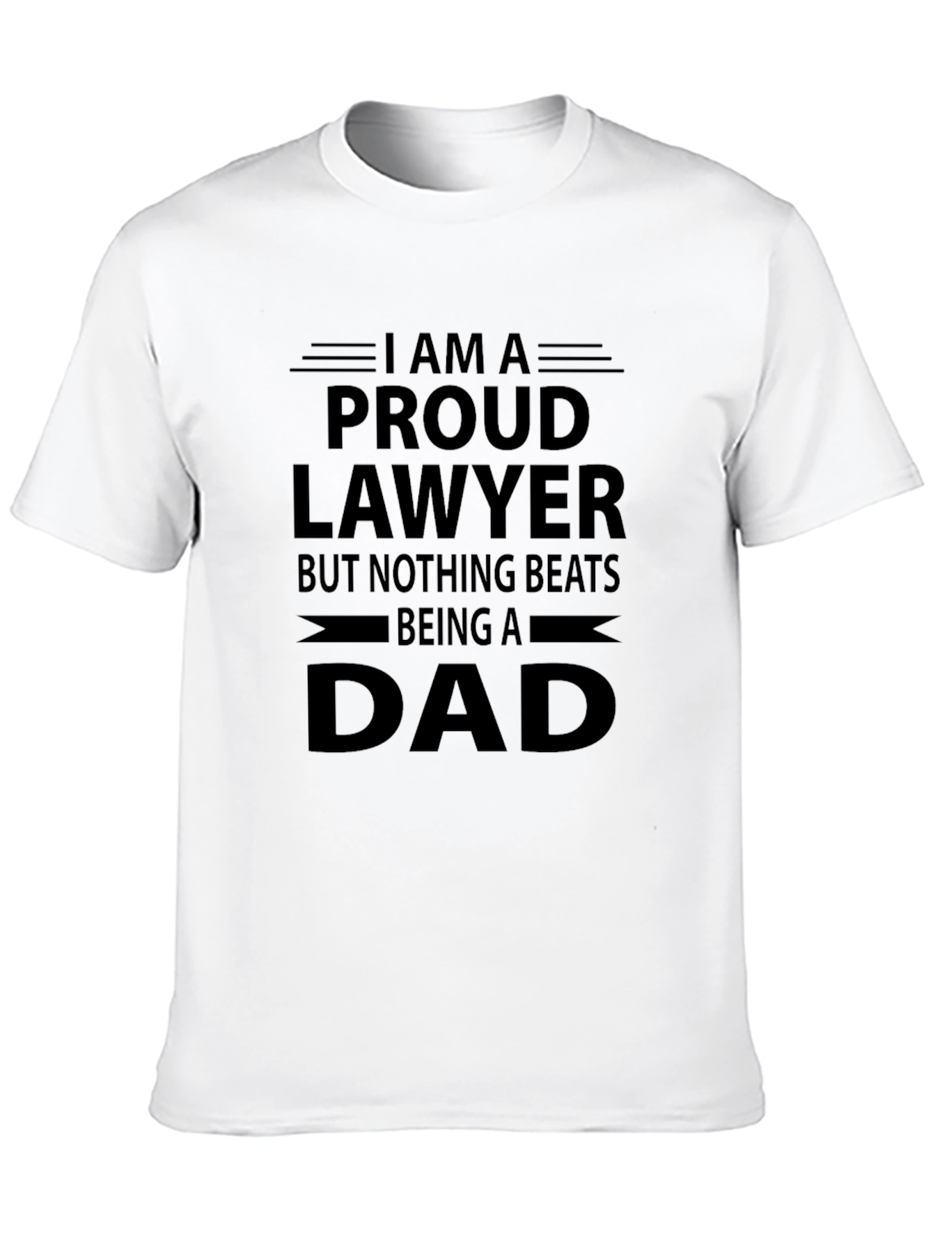 Proud Lawyer Dad Black T-Shirt