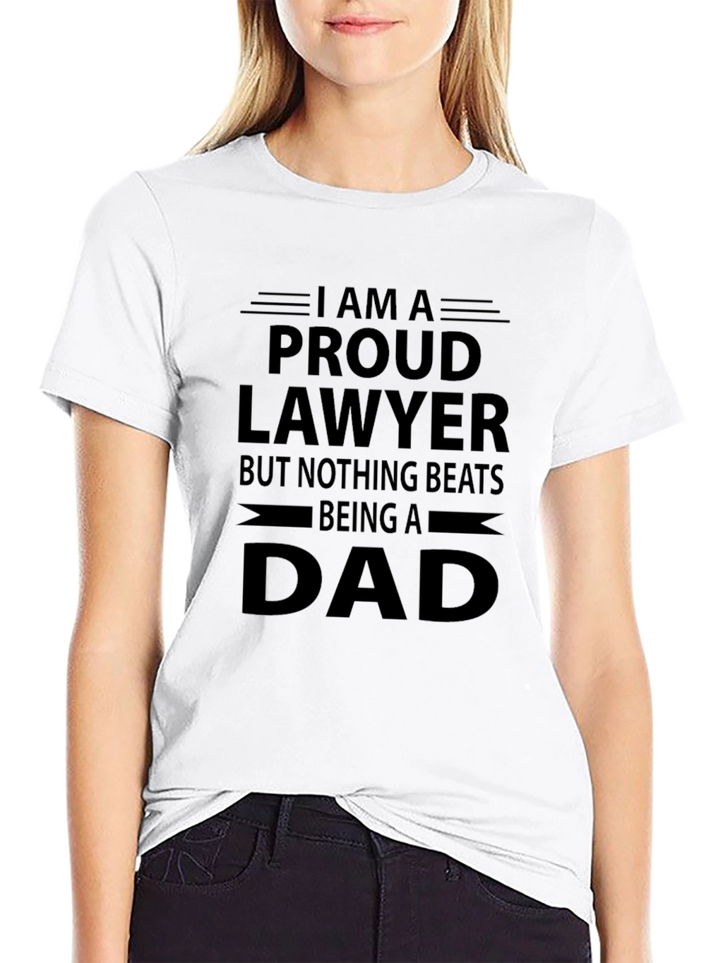 Proud Lawyer Dad Black T-Shirt