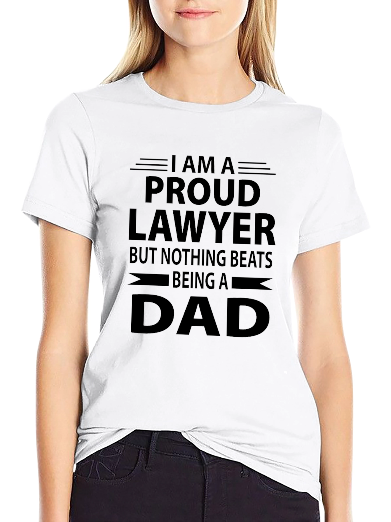 Proud Lawyer Dad Black T-Shirt