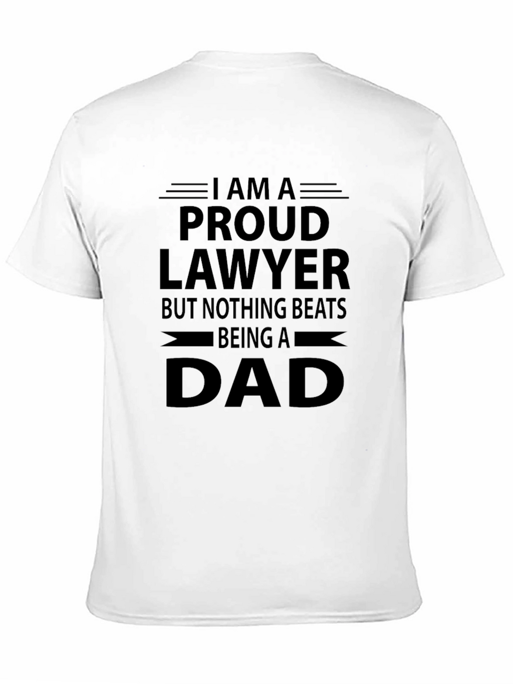 Proud Lawyer Dad Black T-Shirt