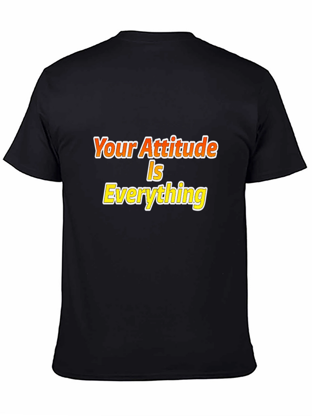 Attitude is Everything Black Graphic Tee