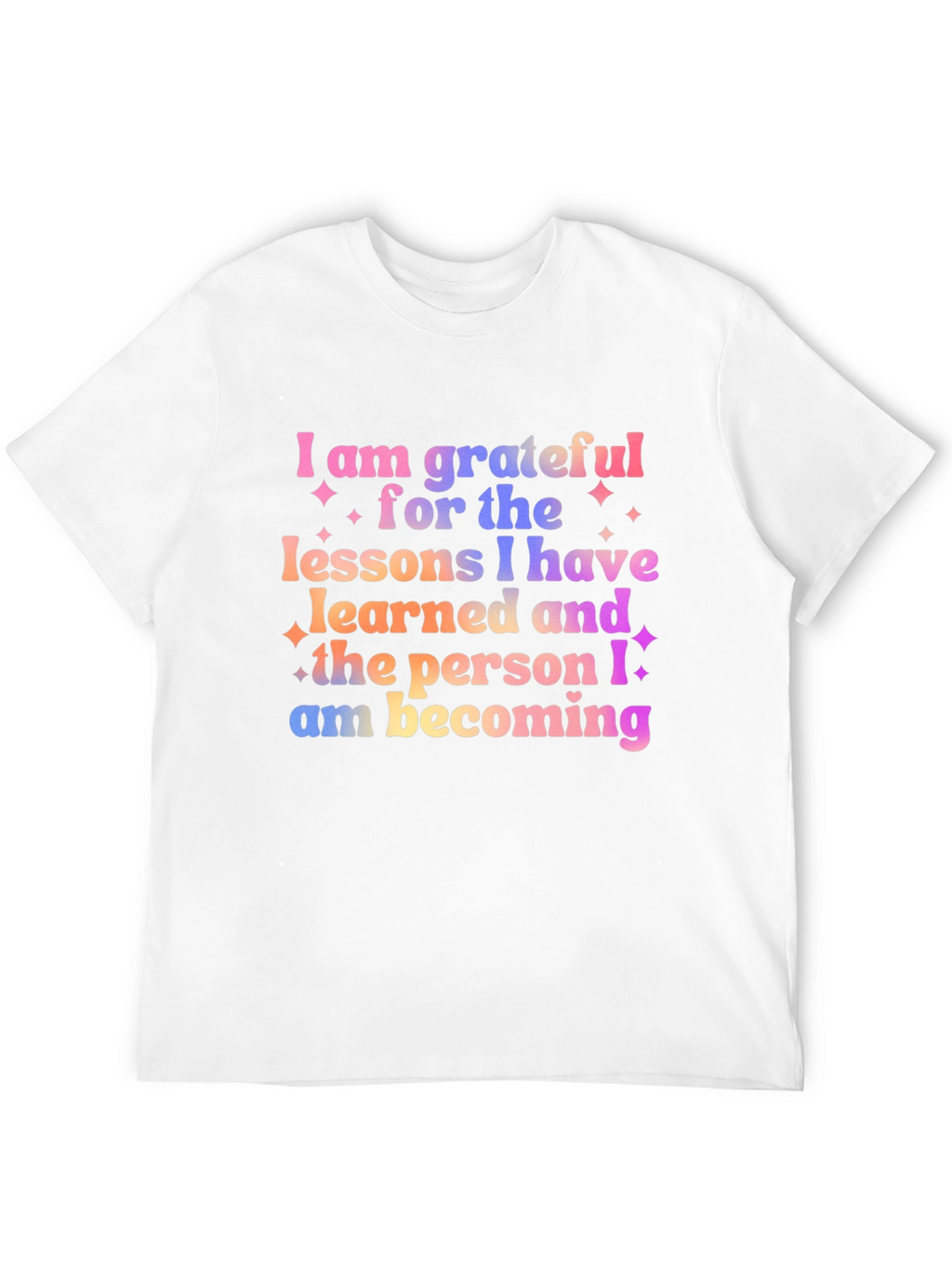 Grateful Lessons Graphic Tee - Motivational Shirt