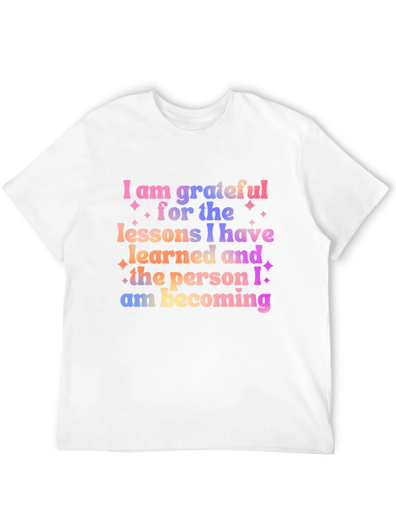 Grateful Lessons Graphic Tee - Motivational Shirt