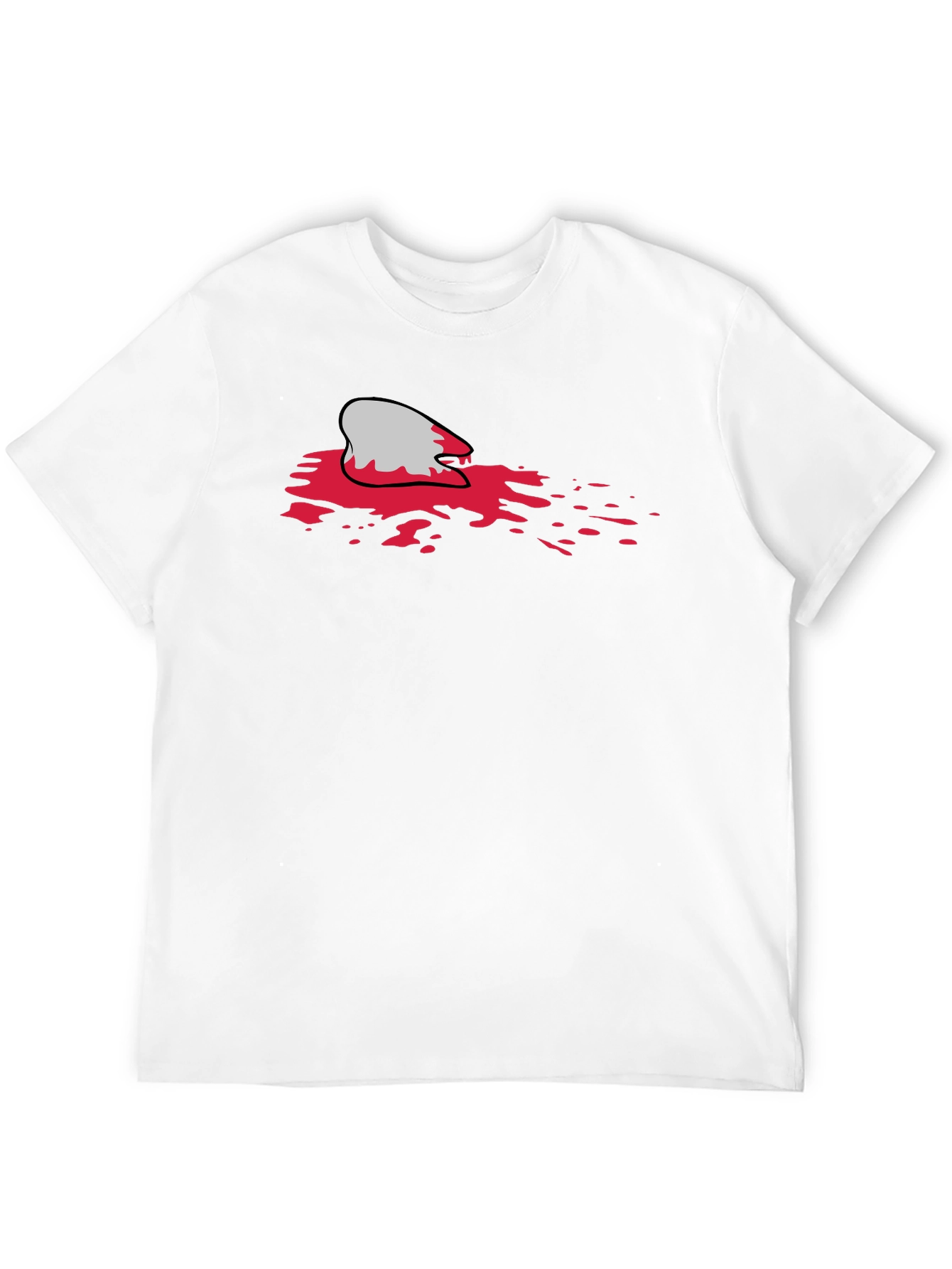 Bloody Shark Bite Black T-Shirt - Unique Graphic Tee