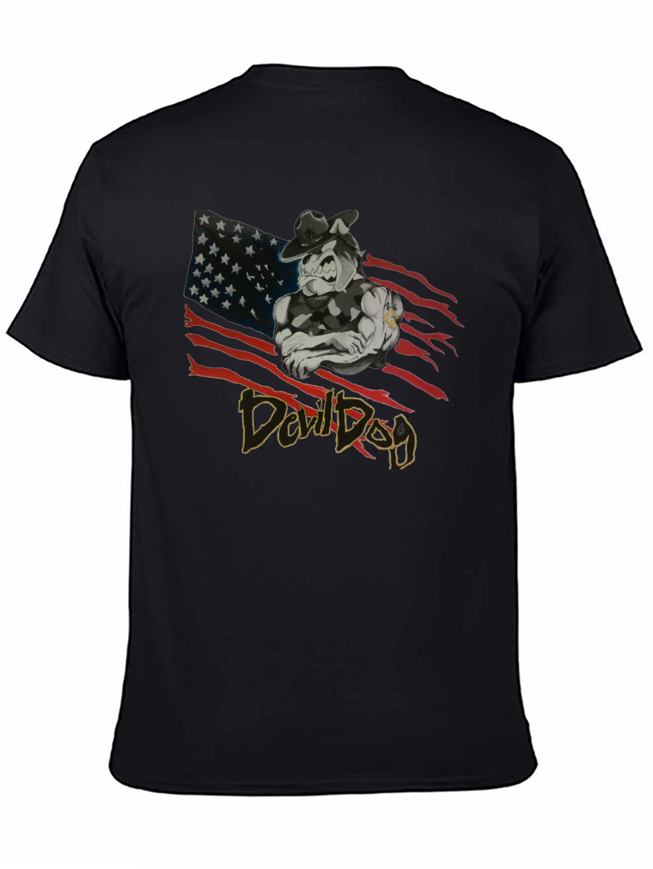 Devil Dog Graphic Print T-Shirt