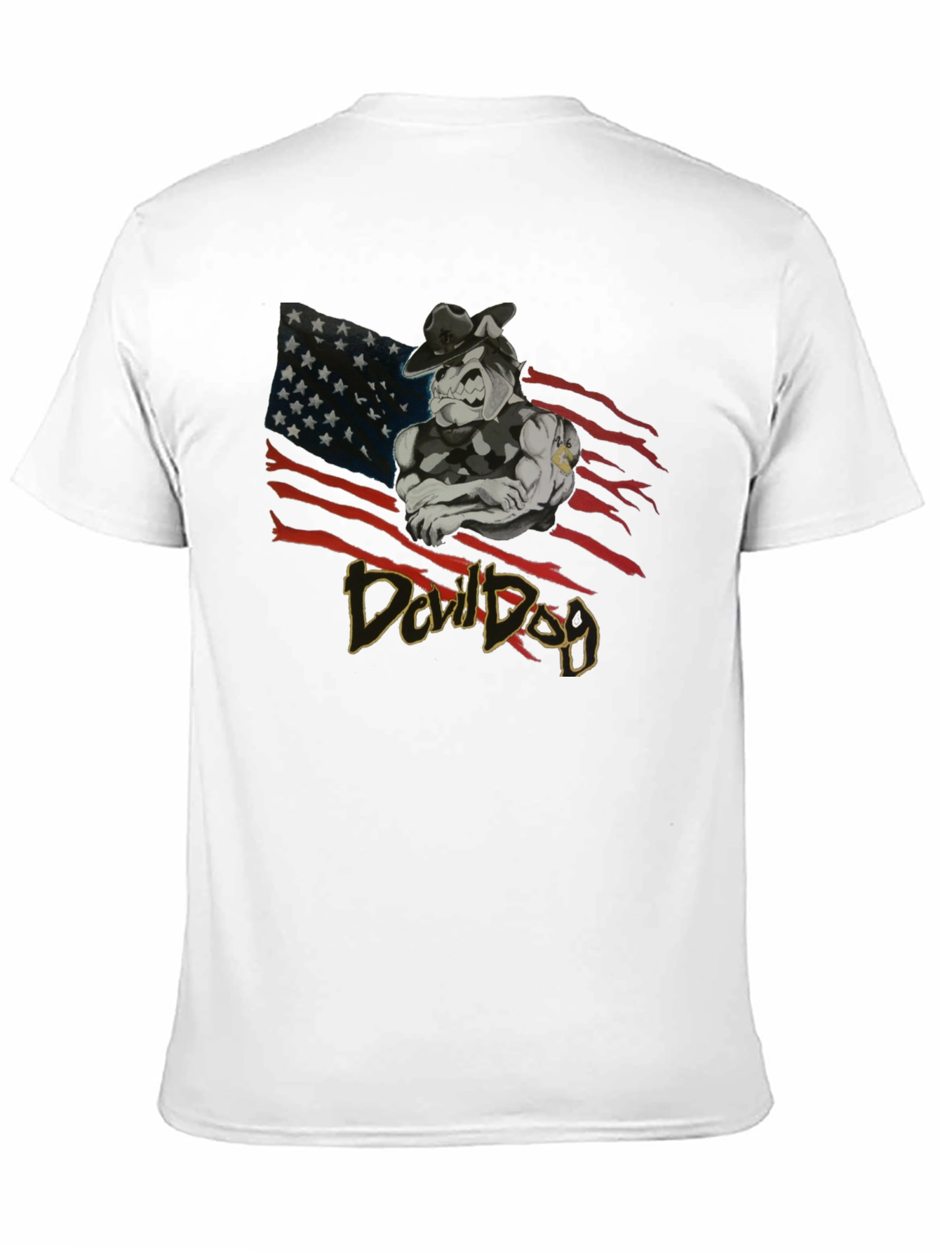 Devil Dog Graphic Print T-Shirt