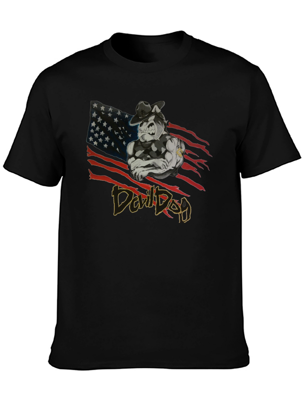 Devil Dog Graphic Print T-Shirt