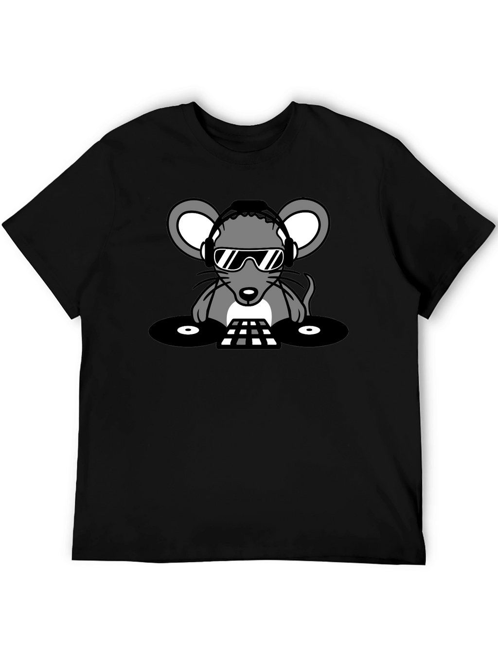 DJ Mouse Graphic Tee - Cool Party Vibes!