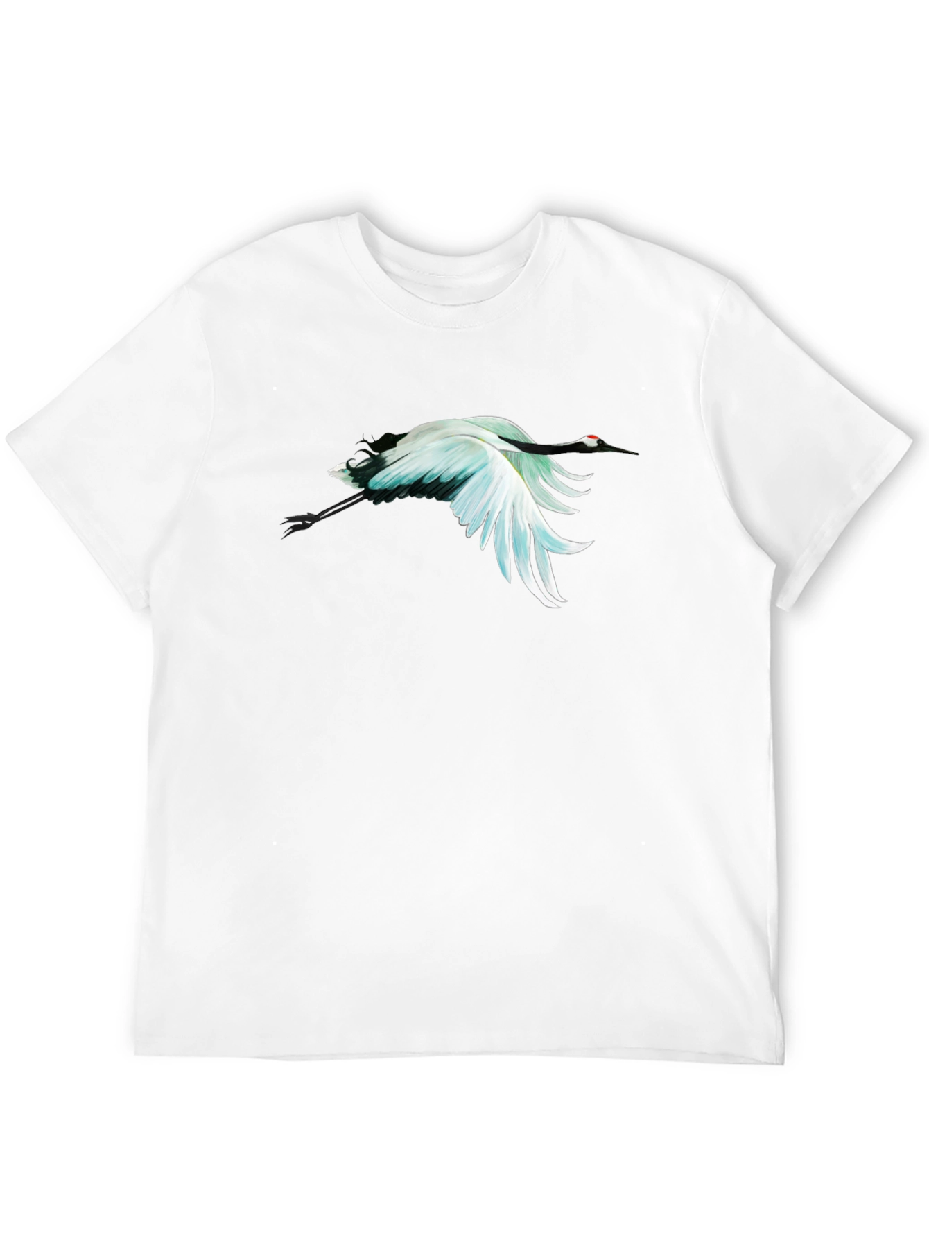 Crane Graphic Black T-Shirt