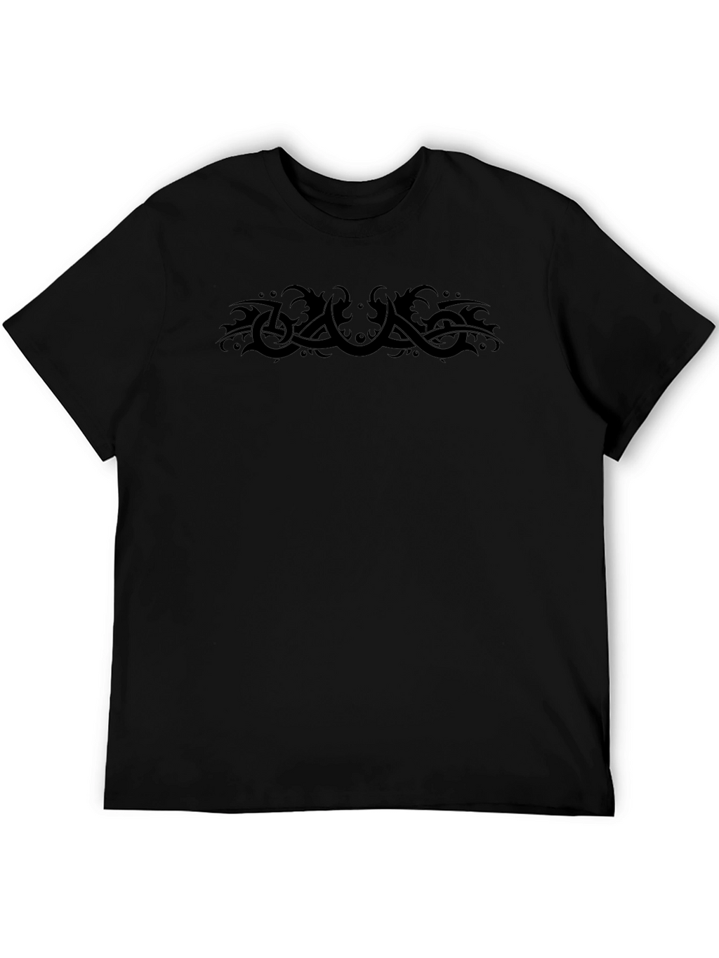 Tribal Graphic Black T-Shirt - Unique Design