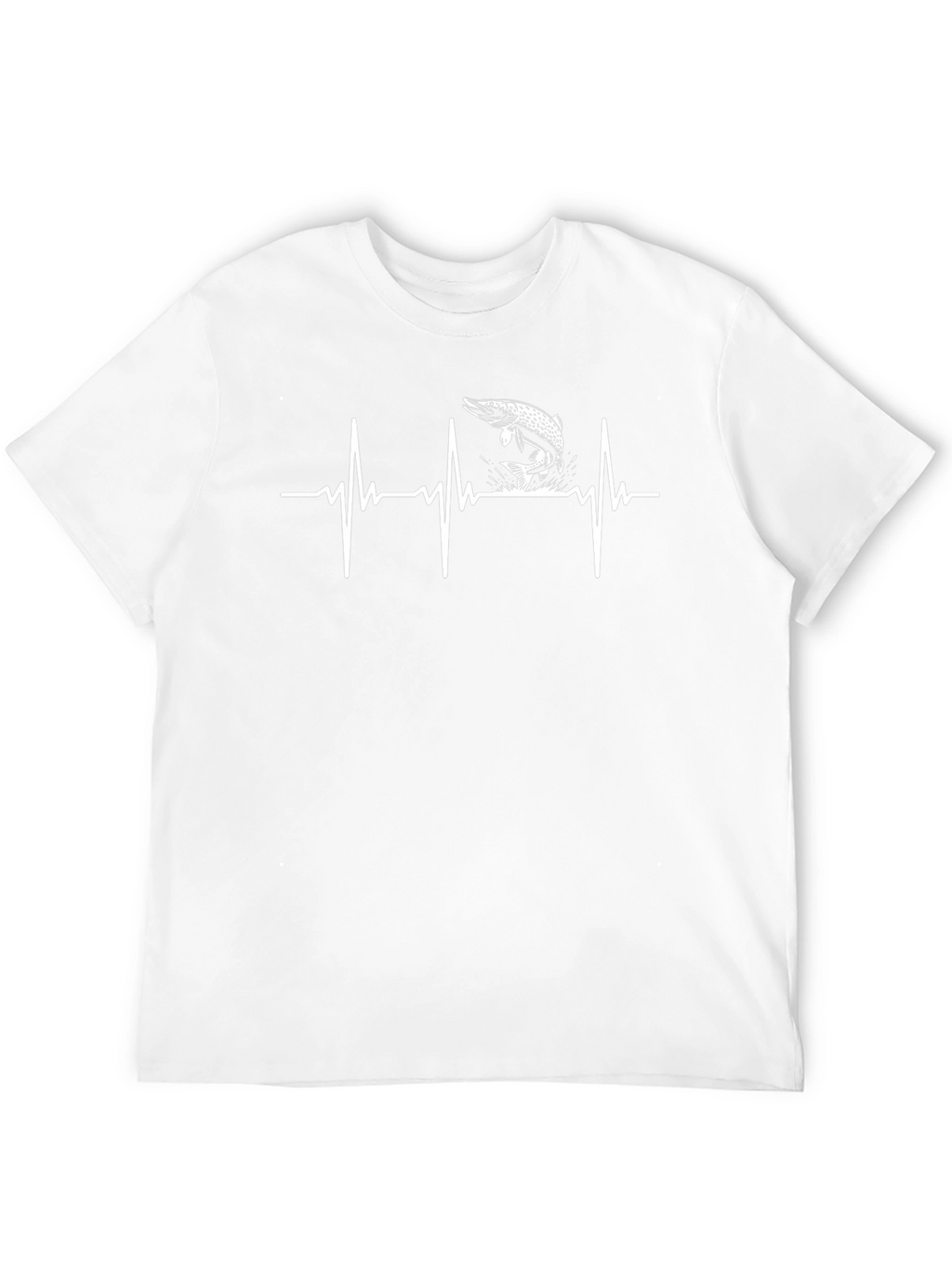 Fishing Heartbeat T-Shirt - Pike Lifeline Tee