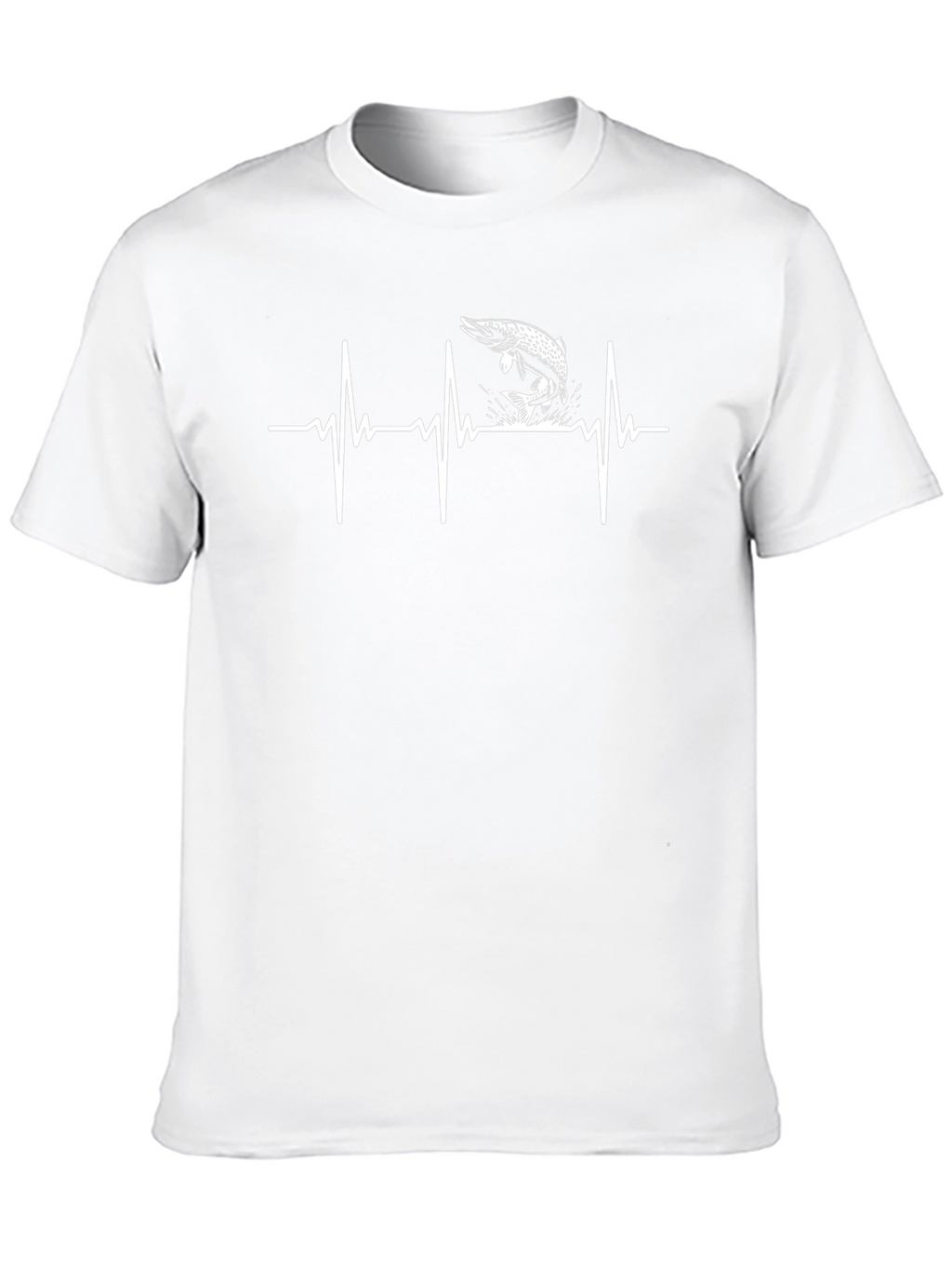 Fishing Heartbeat T-Shirt - Pike Lifeline Tee