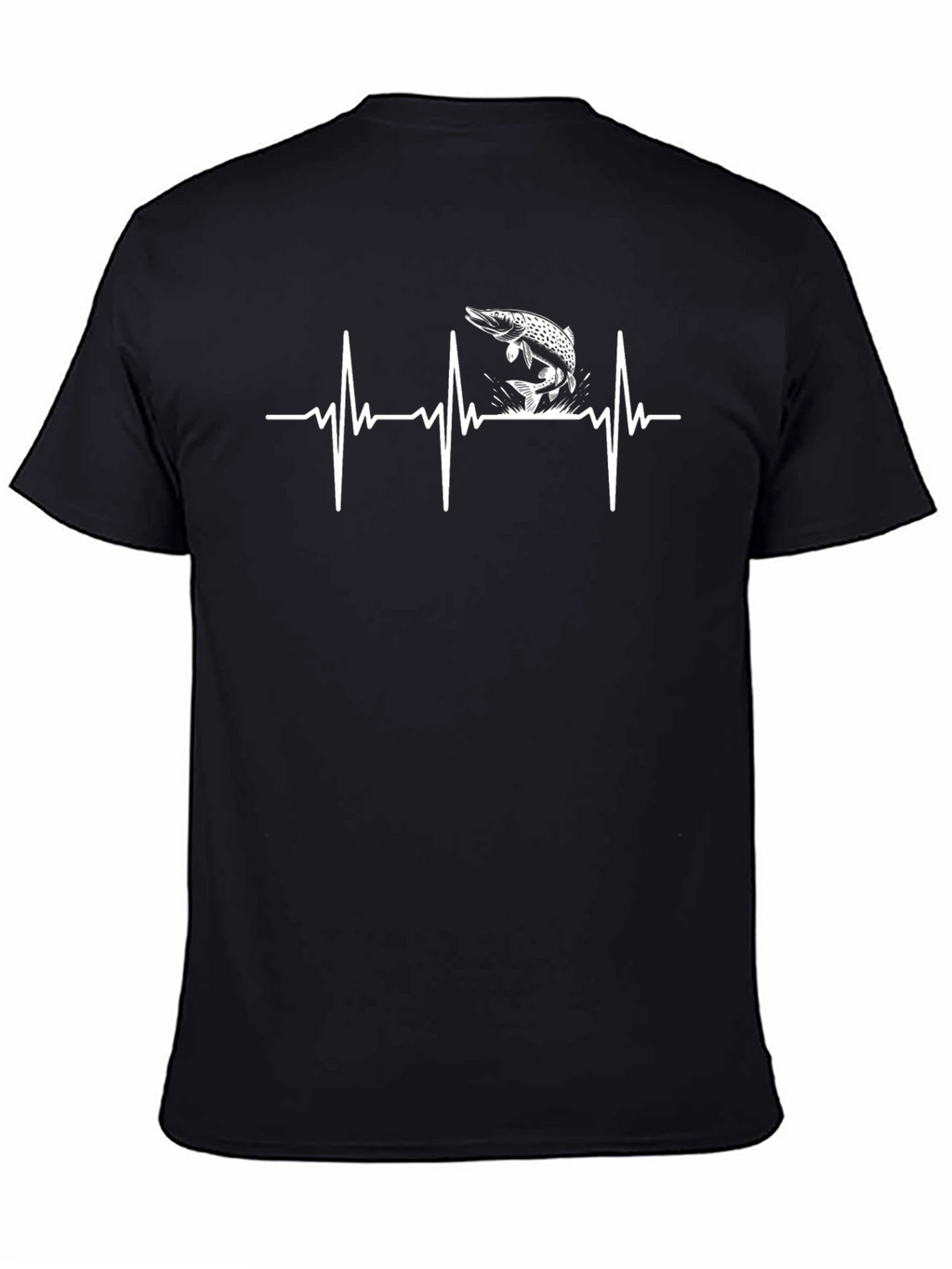 Fishing Heartbeat T-Shirt - Pike Lifeline Tee