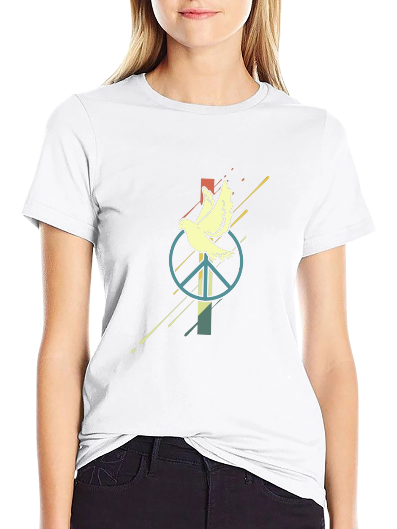 Peace Dove Graphic Tee - Black T-Shirt