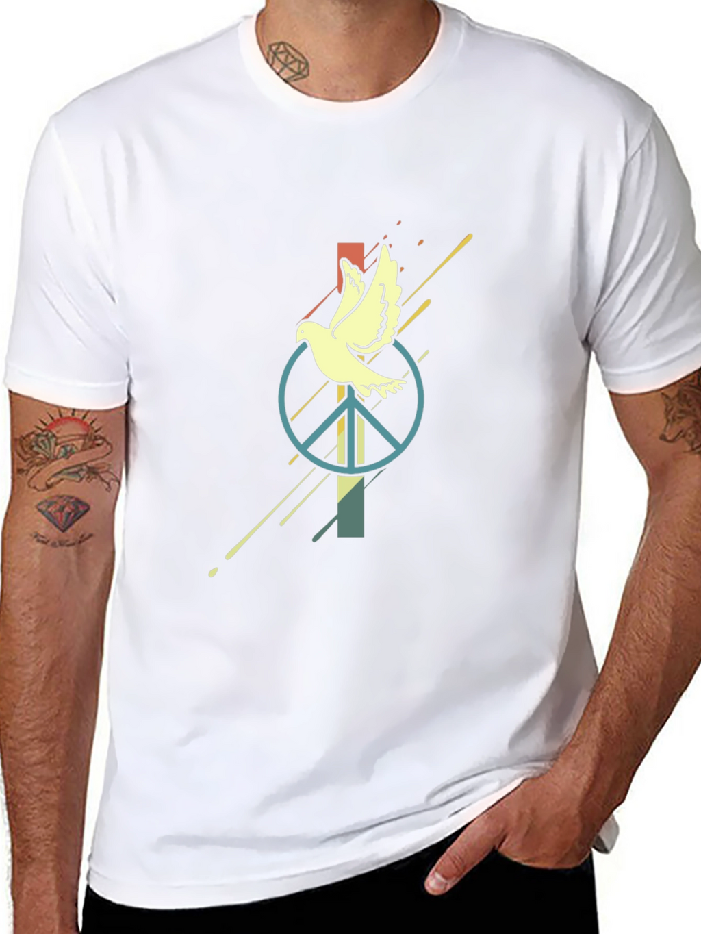 Peace Dove Graphic Tee - Black T-Shirt