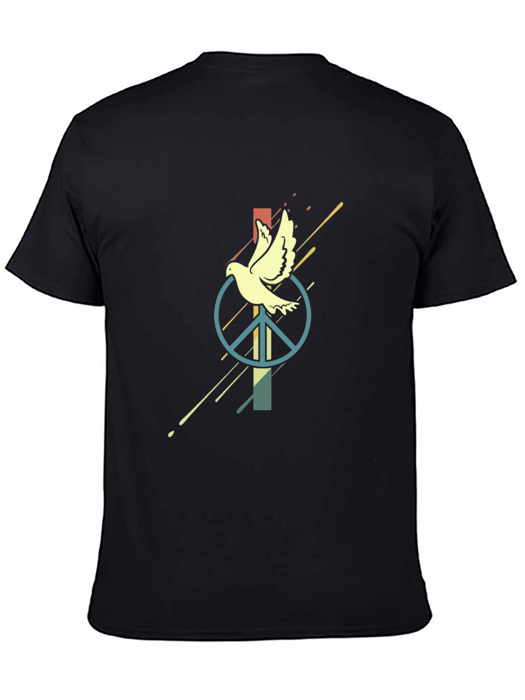 Peace Dove Graphic Tee - Black T-Shirt