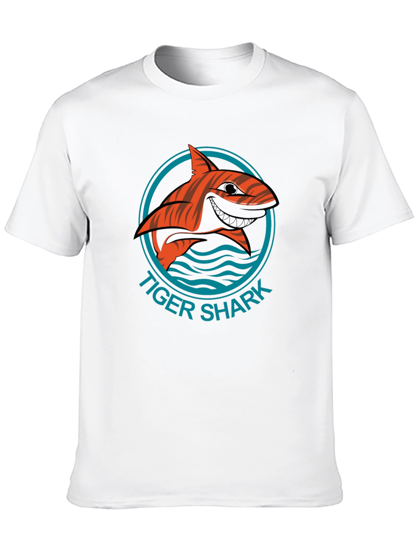 Tiger Shark Graphic Tee - Stylish Mens Black T-Shirt