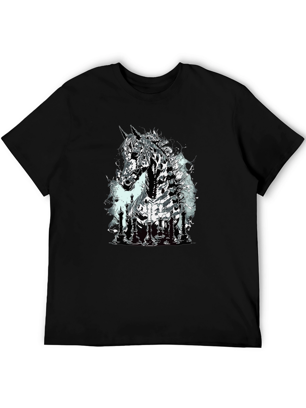 Chess Horse Graphic T-Shirt