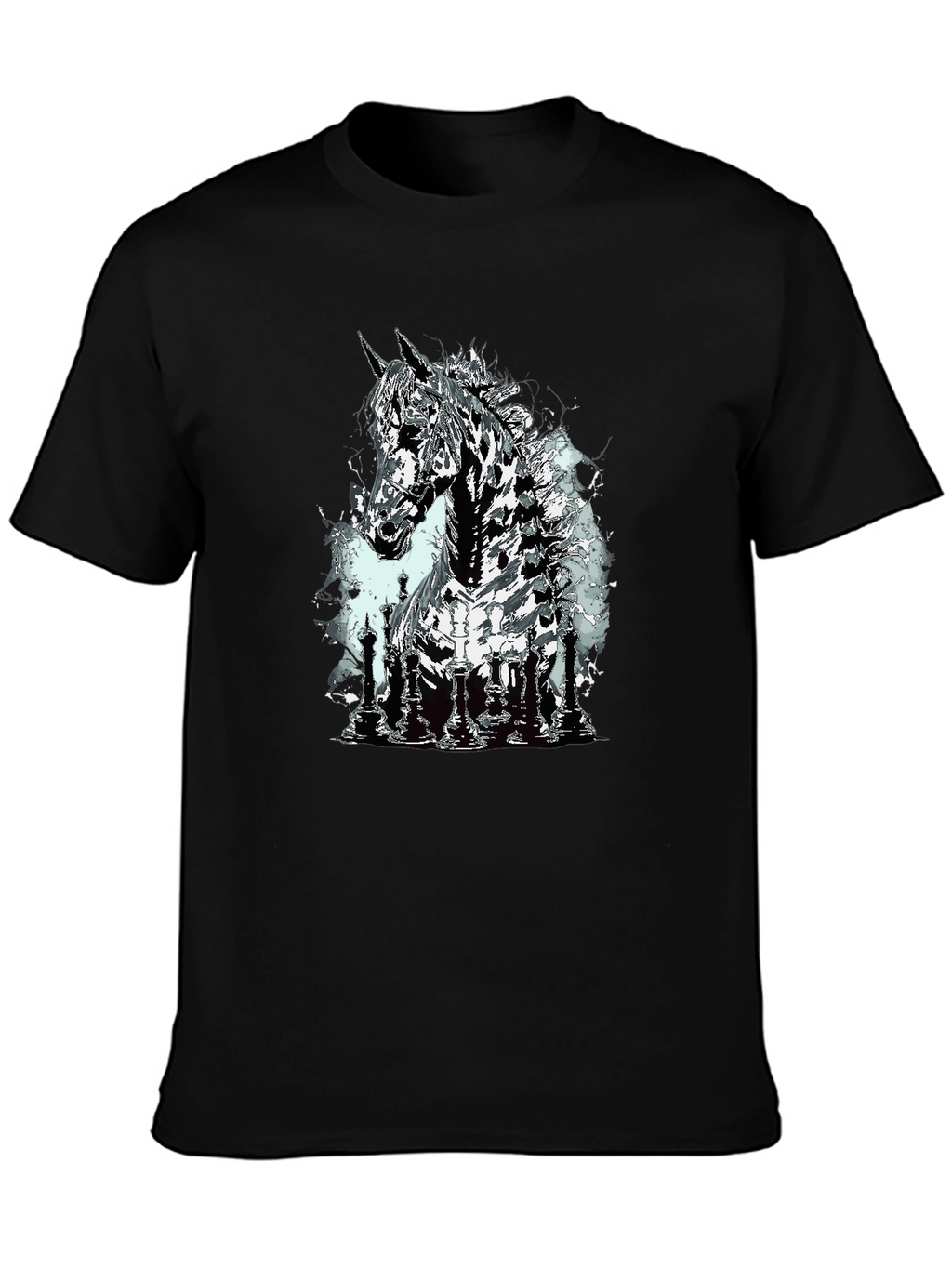 Chess Horse Graphic T-Shirt
