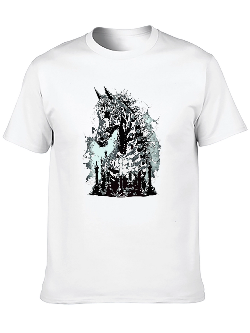 Chess Horse Graphic T-Shirt