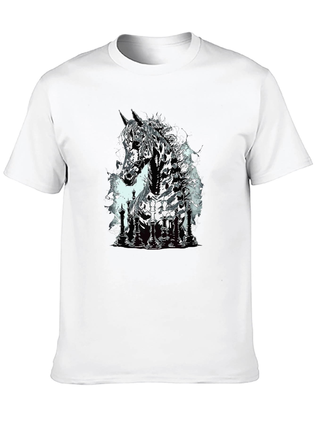 Chess Horse Graphic T-Shirt