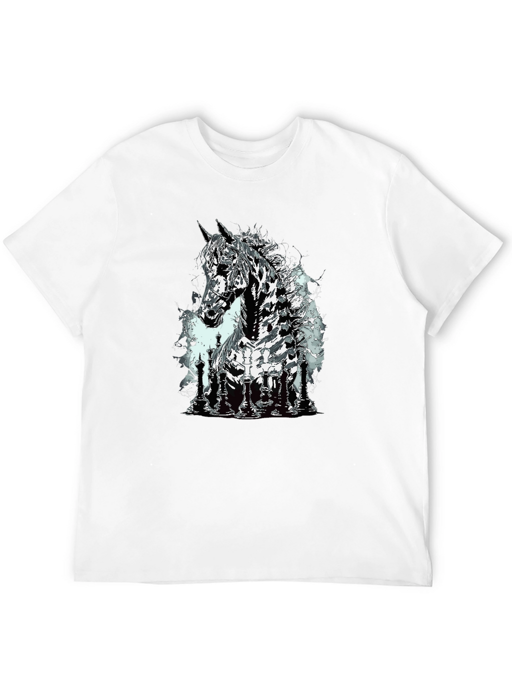 Chess Horse Graphic T-Shirt