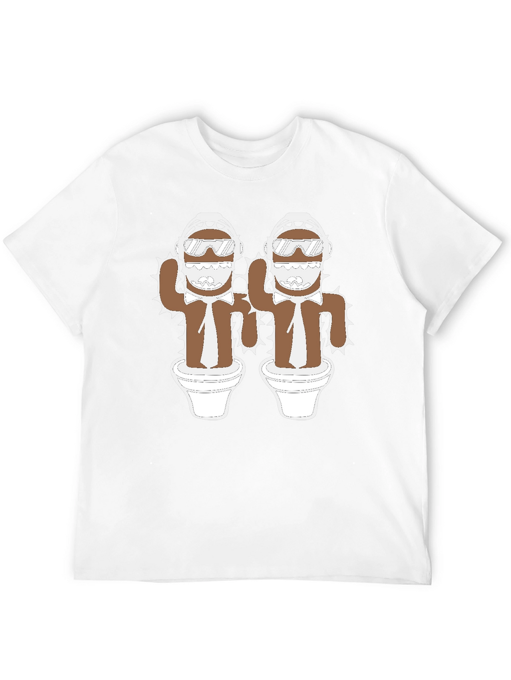 Cactus Bros Black T-Shirt - Unique Graphic Tee