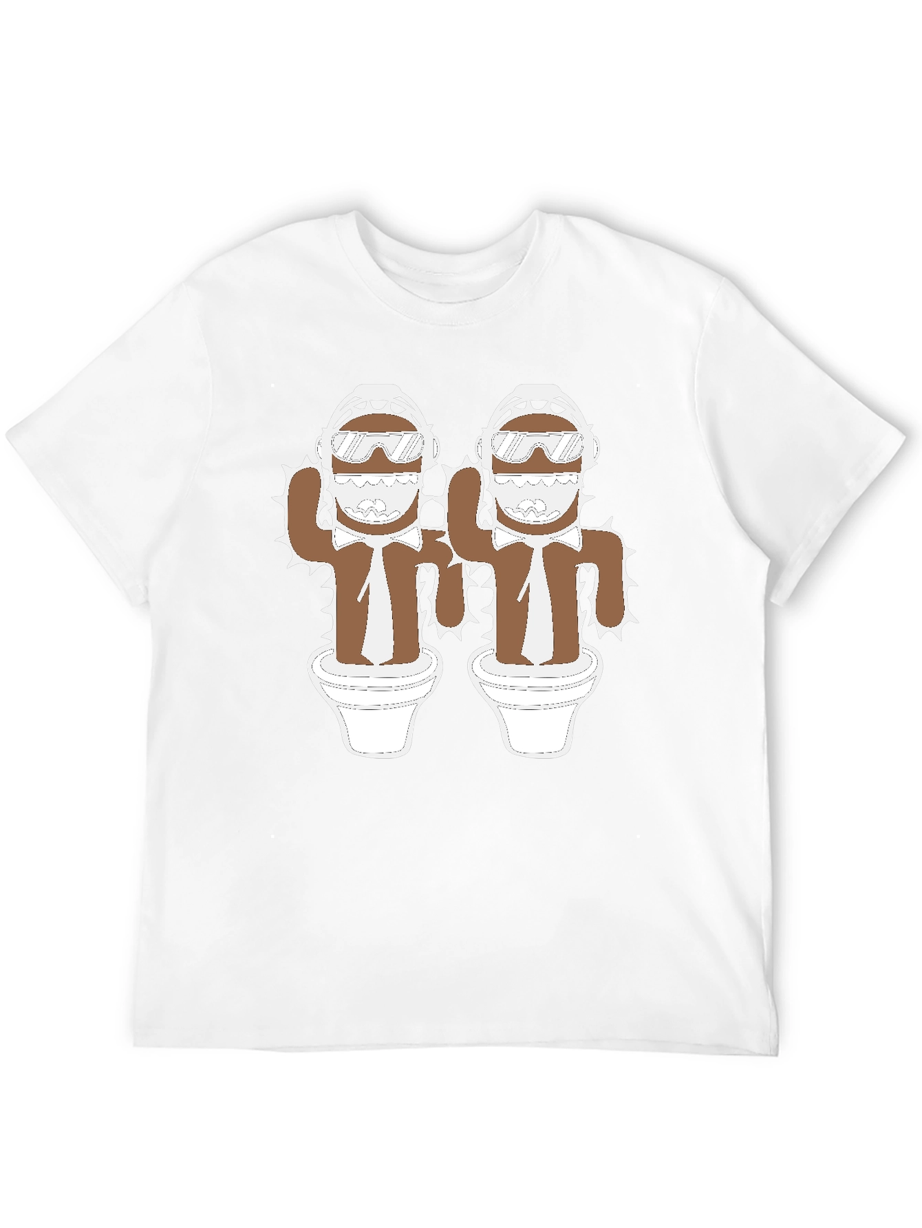 Cactus Bros Black T-Shirt - Unique Graphic Tee