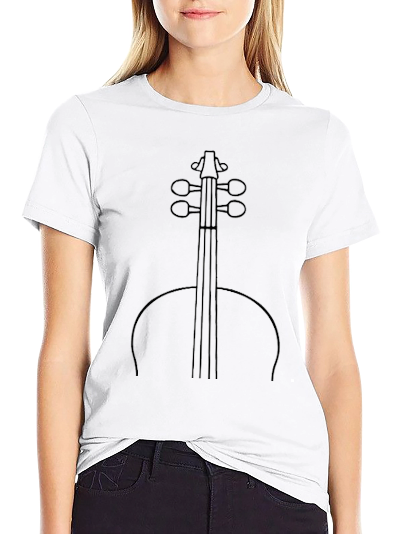 Cello Graphic Tee - Musical Instrument Shirt