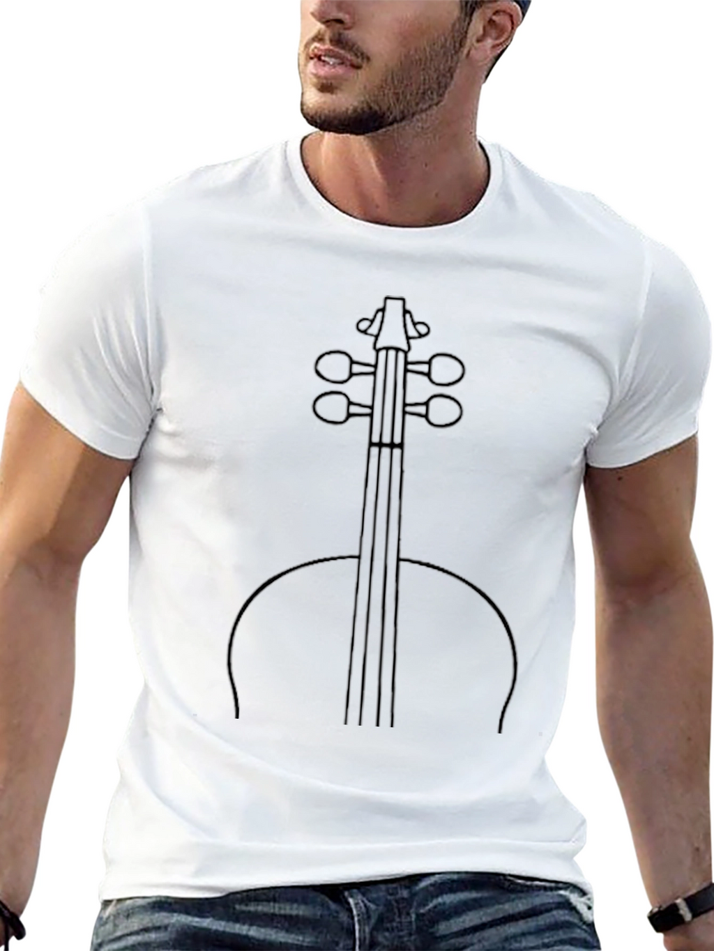 Cello Graphic Tee - Musical Instrument Shirt